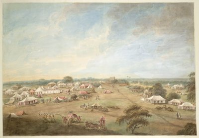 Un grande accampamento Mughal da Sita Ram